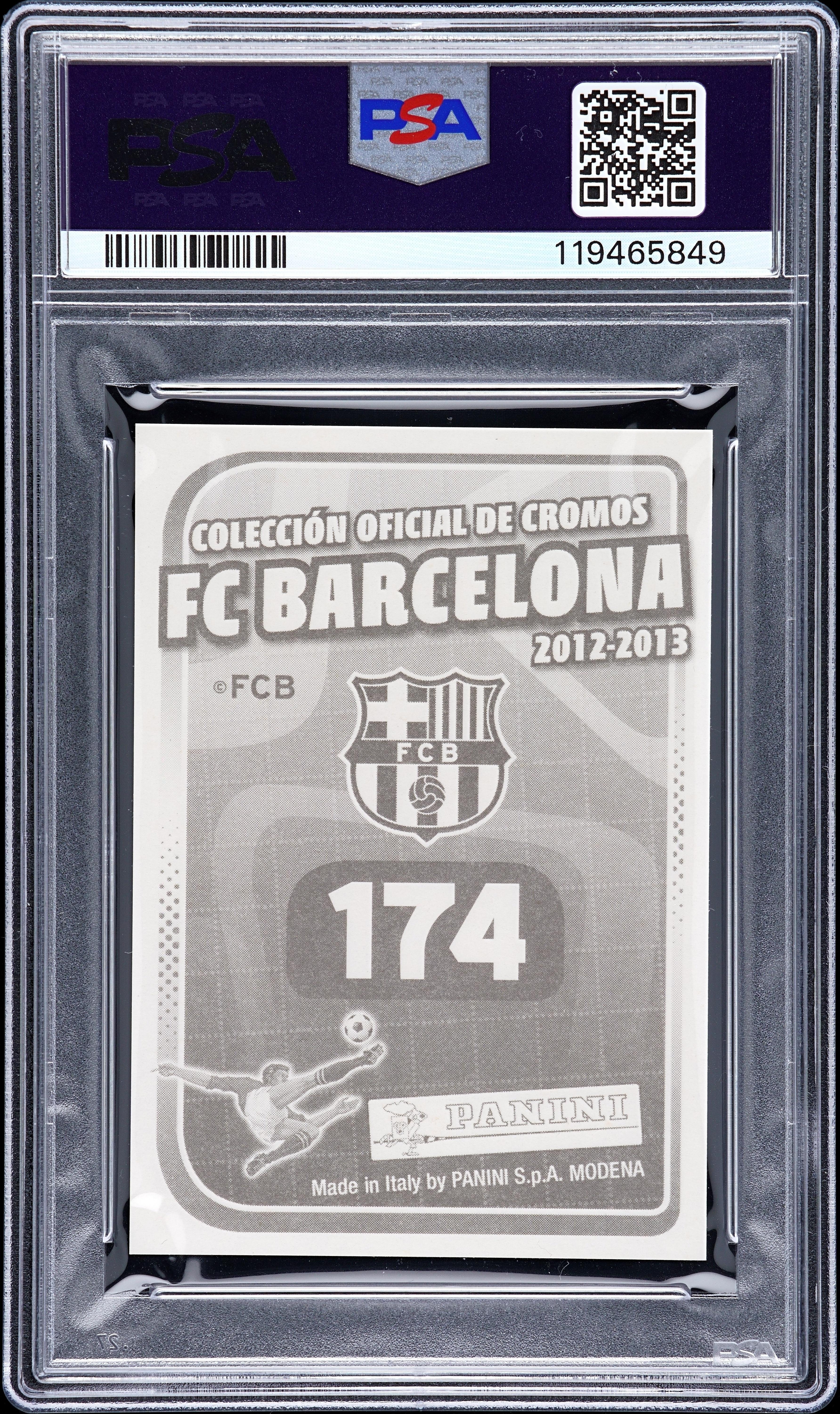 2012–13 Panini Barcelona Stickers - “Titulómetro” - Back