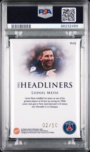 2022-23 Futera PSG Headliners – Red /10 - Back