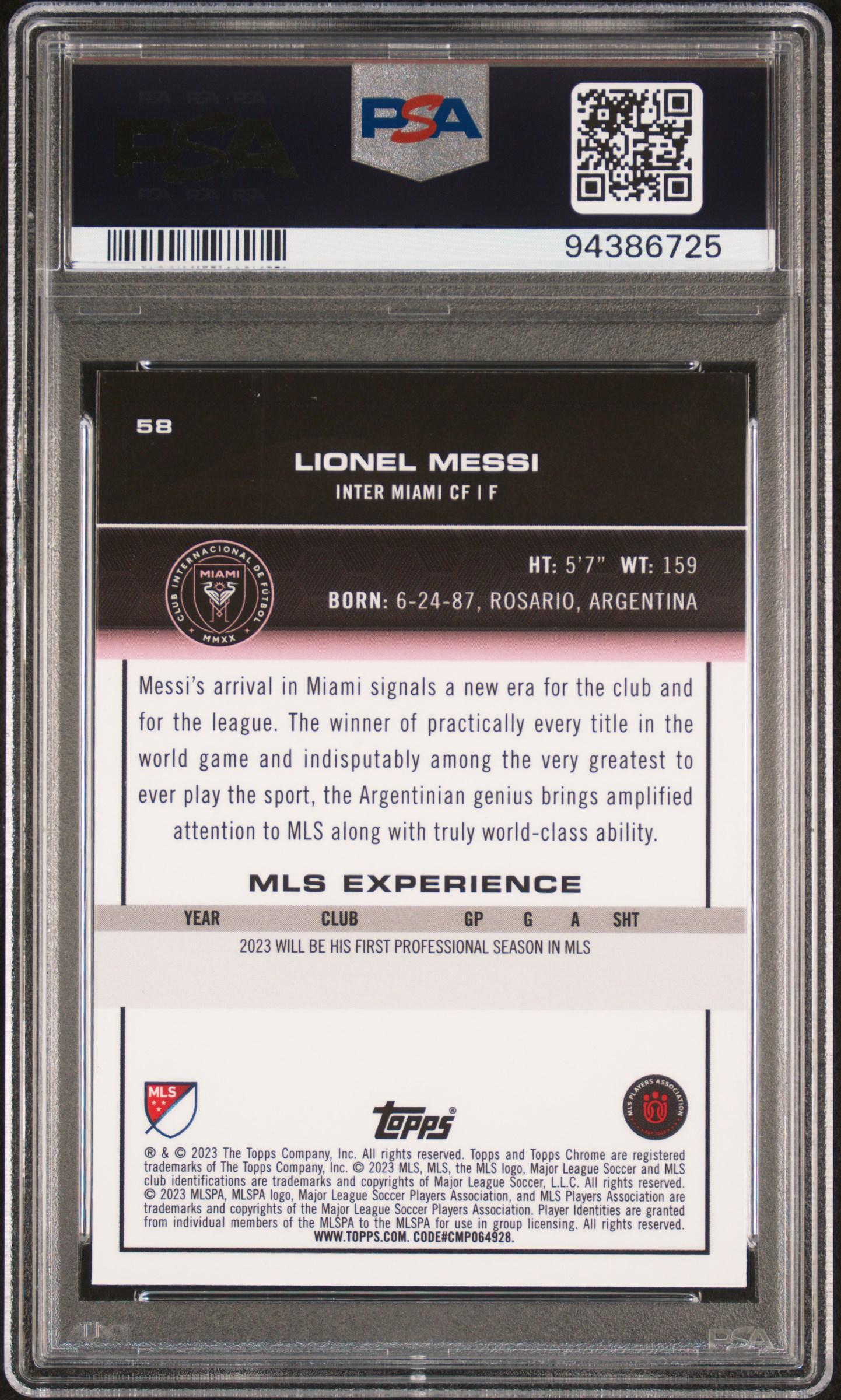 2023 Topps Chrome MLS — Pink X Fractor Color Match - Back
