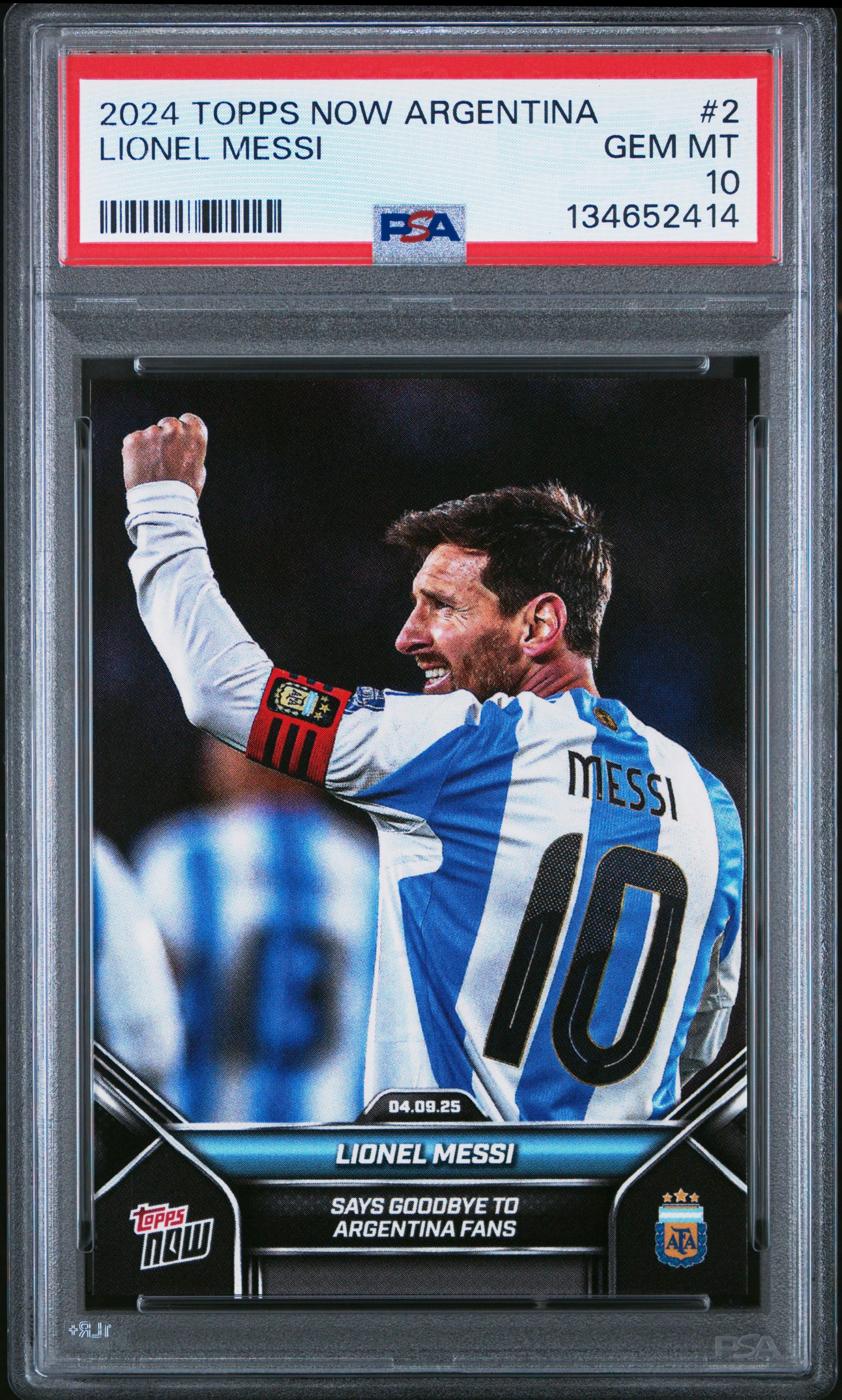 2024 Topps Now Argentina — Farewell - Front
